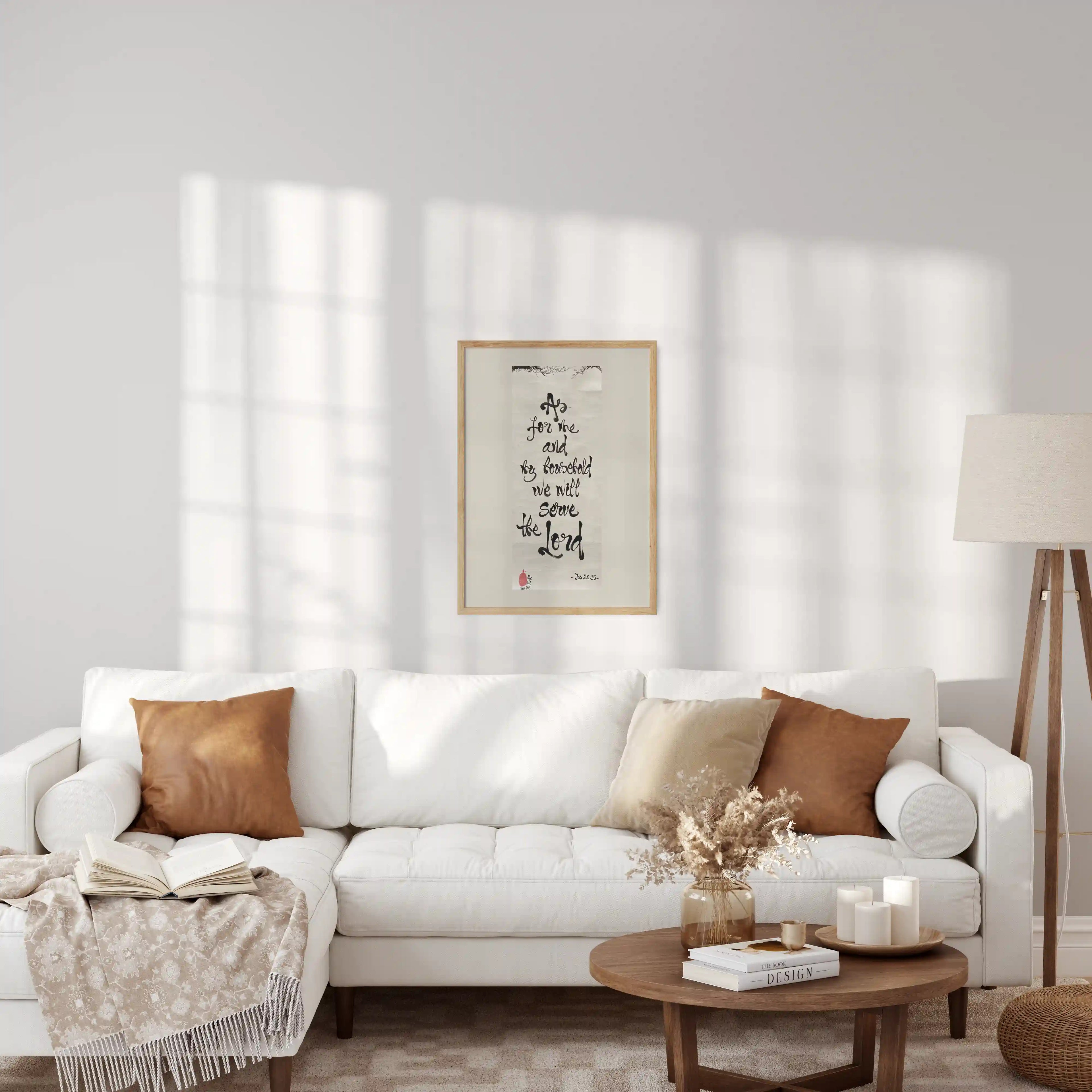 As For Me And My House Catholic Wall Art - Joshua 24:15 Printable